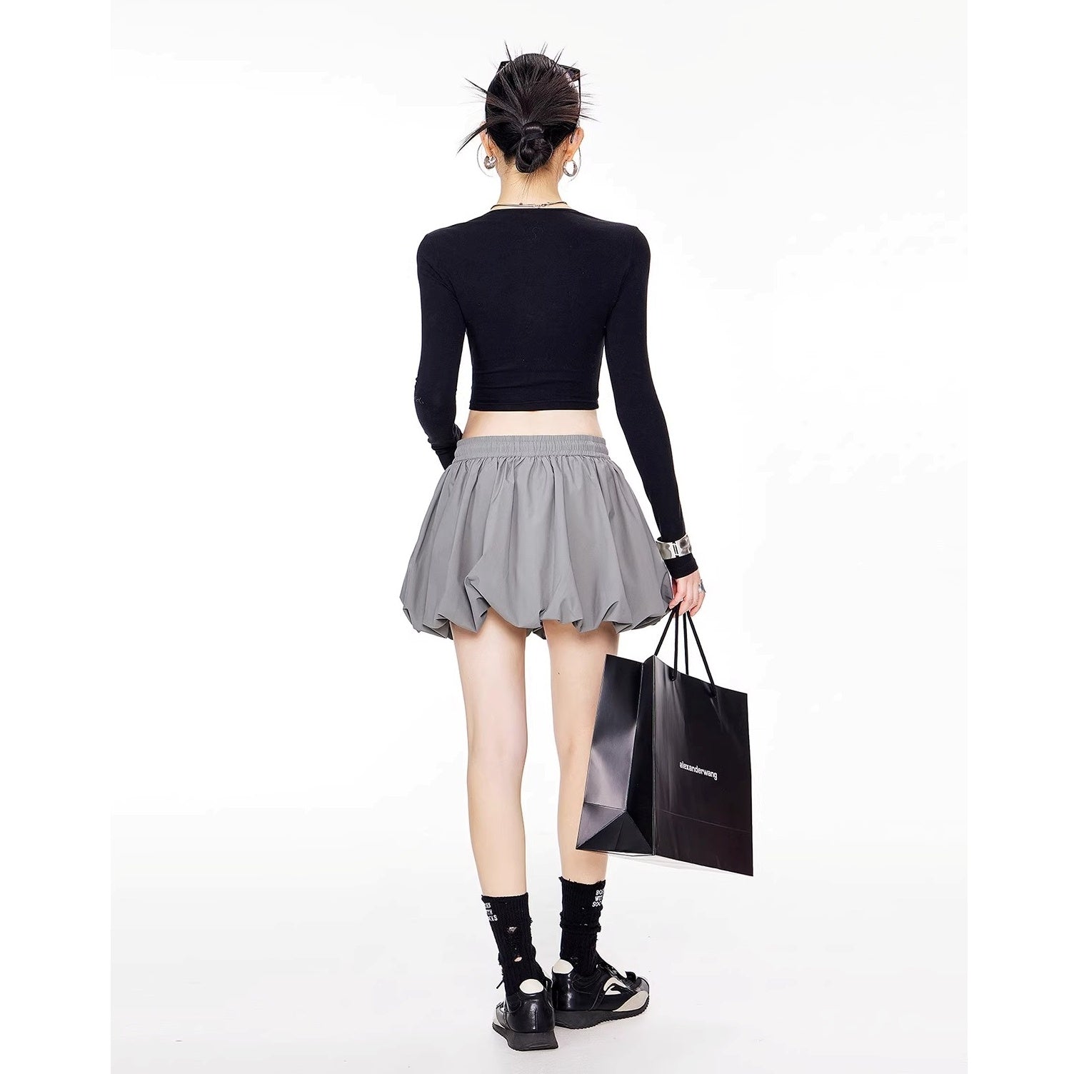 A-line Bud Short Skirt IC9107