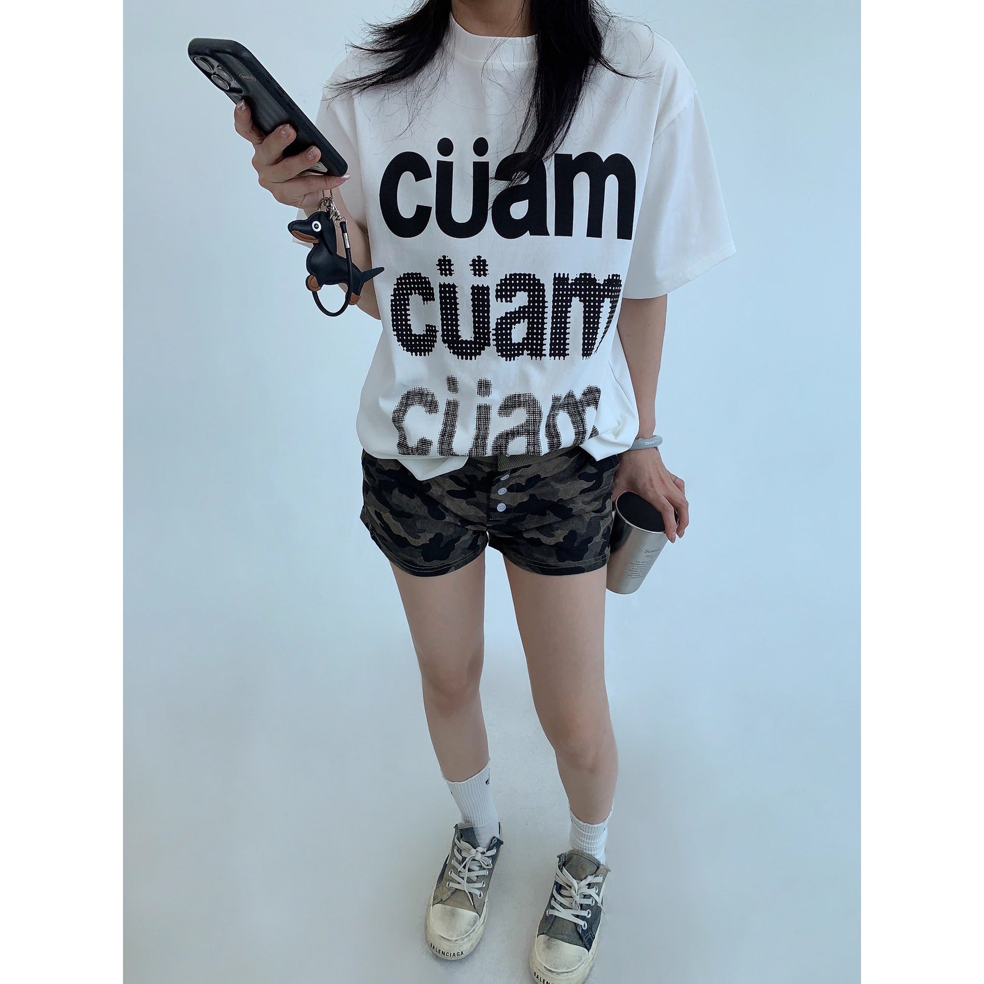 Casual Letter Print T-shirt OS2015