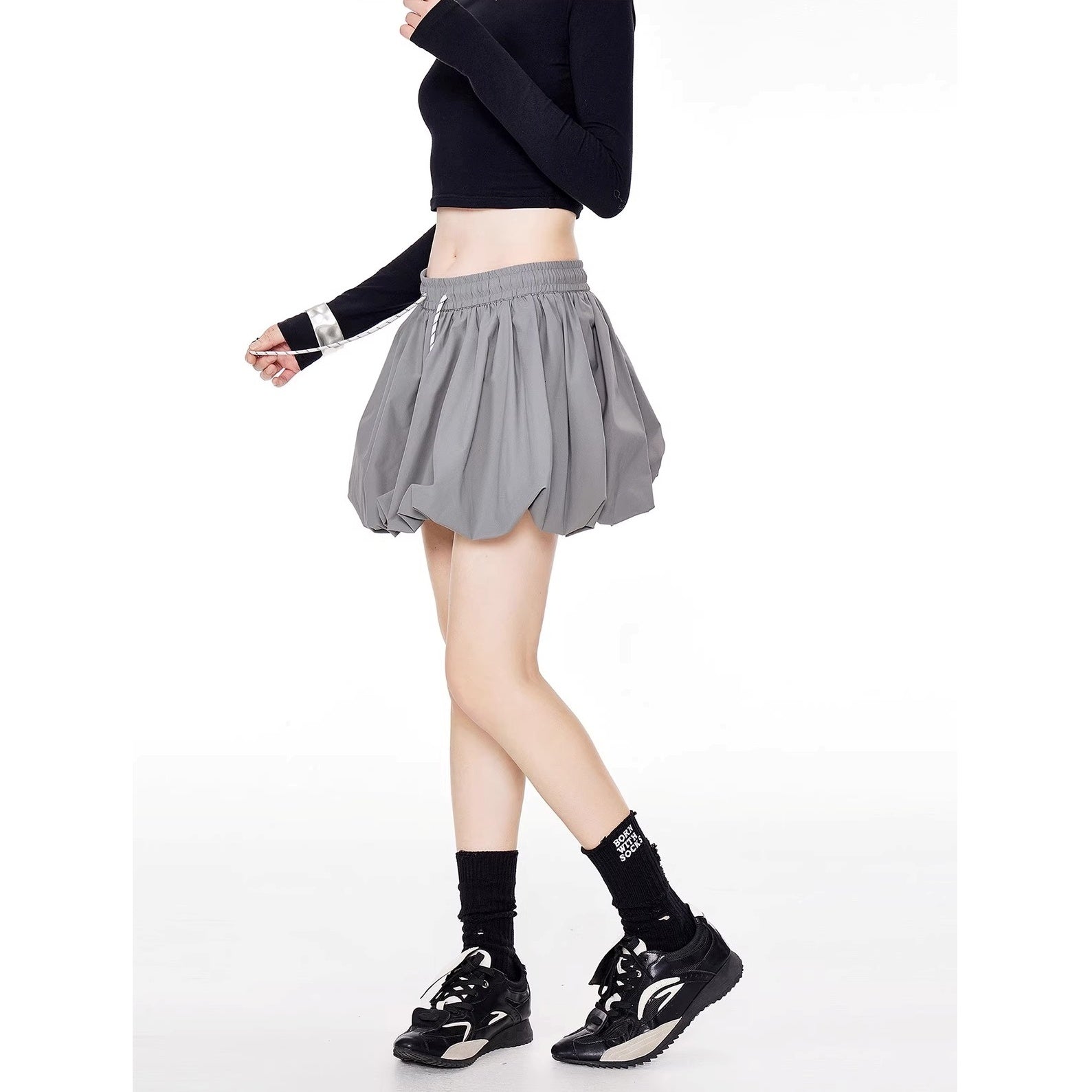 A-line Bud Short Skirt IC9107