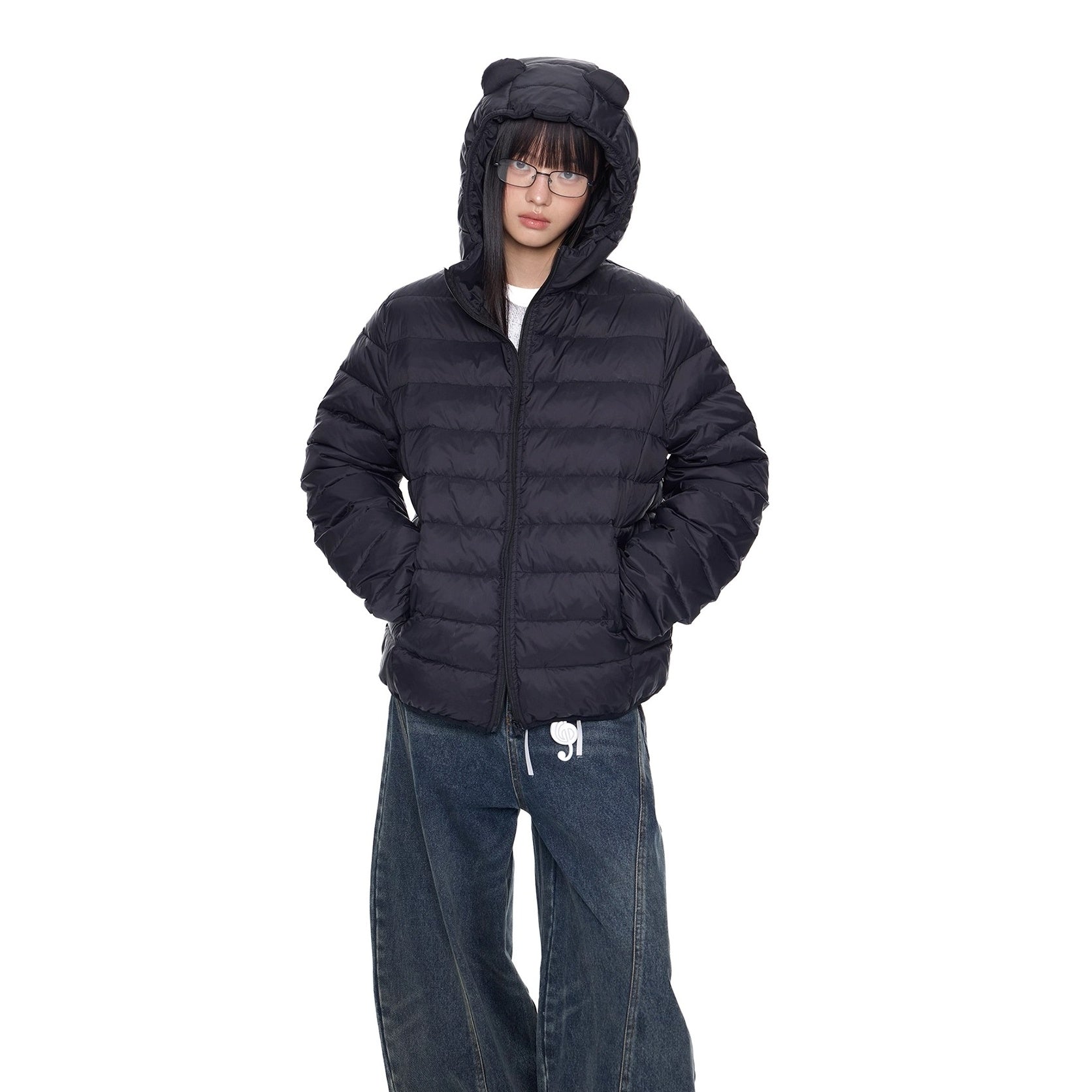 Bear Ears Hooded Down Jacket EZ291