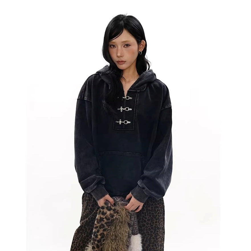 Heavyweight Washed Denim Hoodie MW10328