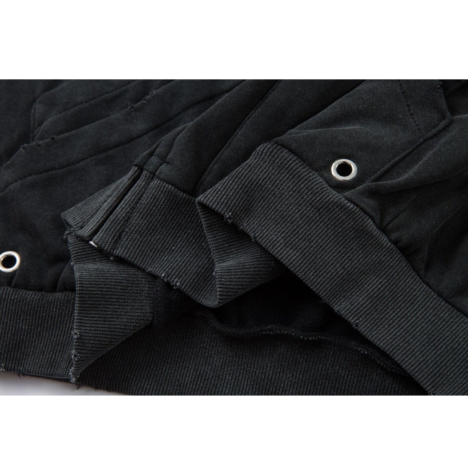 Washed Stained Dyed Sweat Hooded Parka MW10325