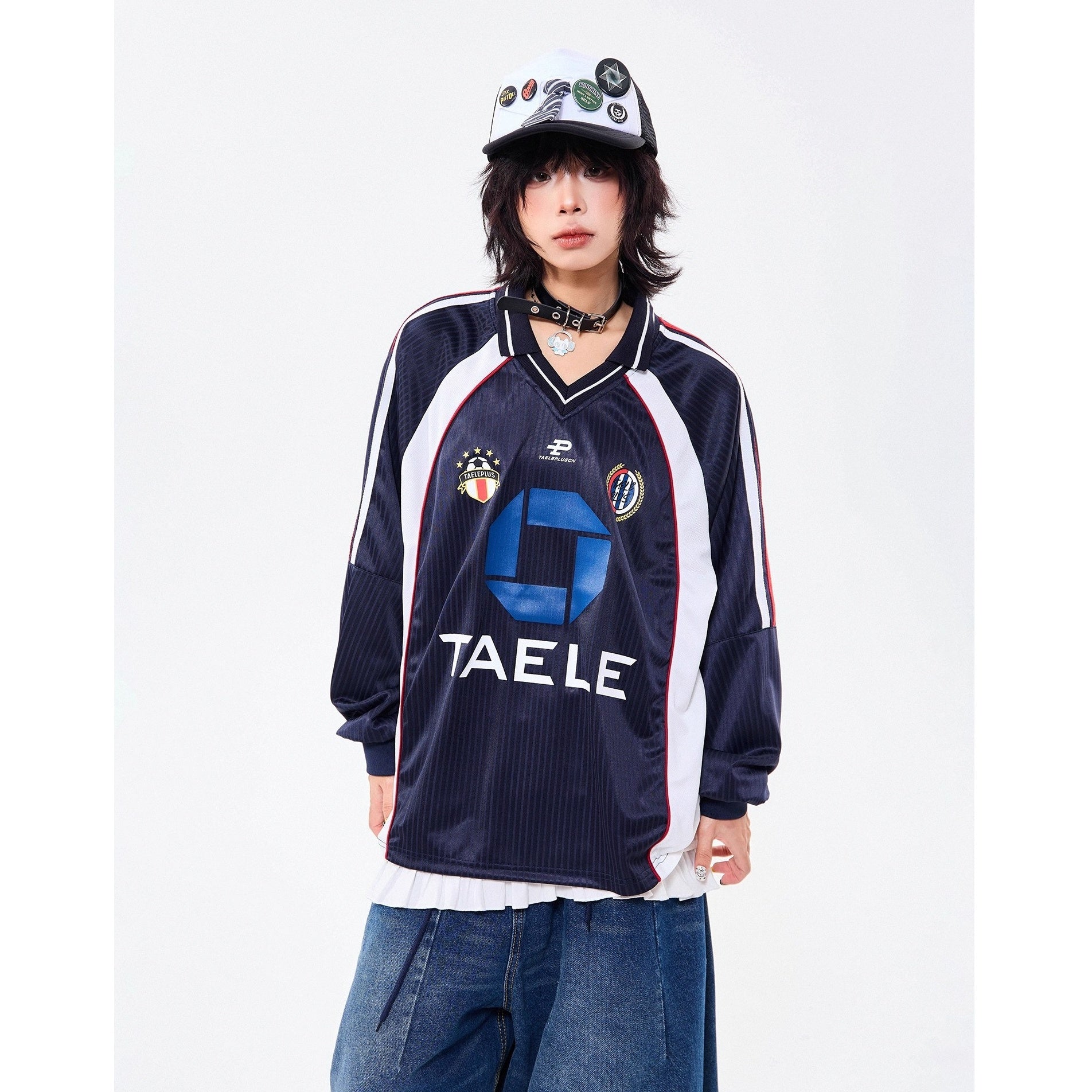 Campus Style Polo Collar Stripe Sports Shirt MW10258