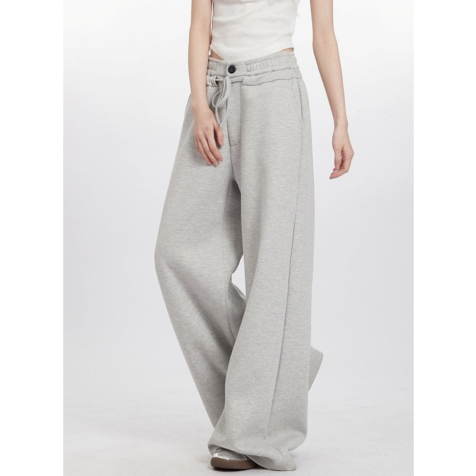 Wide-leg Straight Sweat Pants NR7009