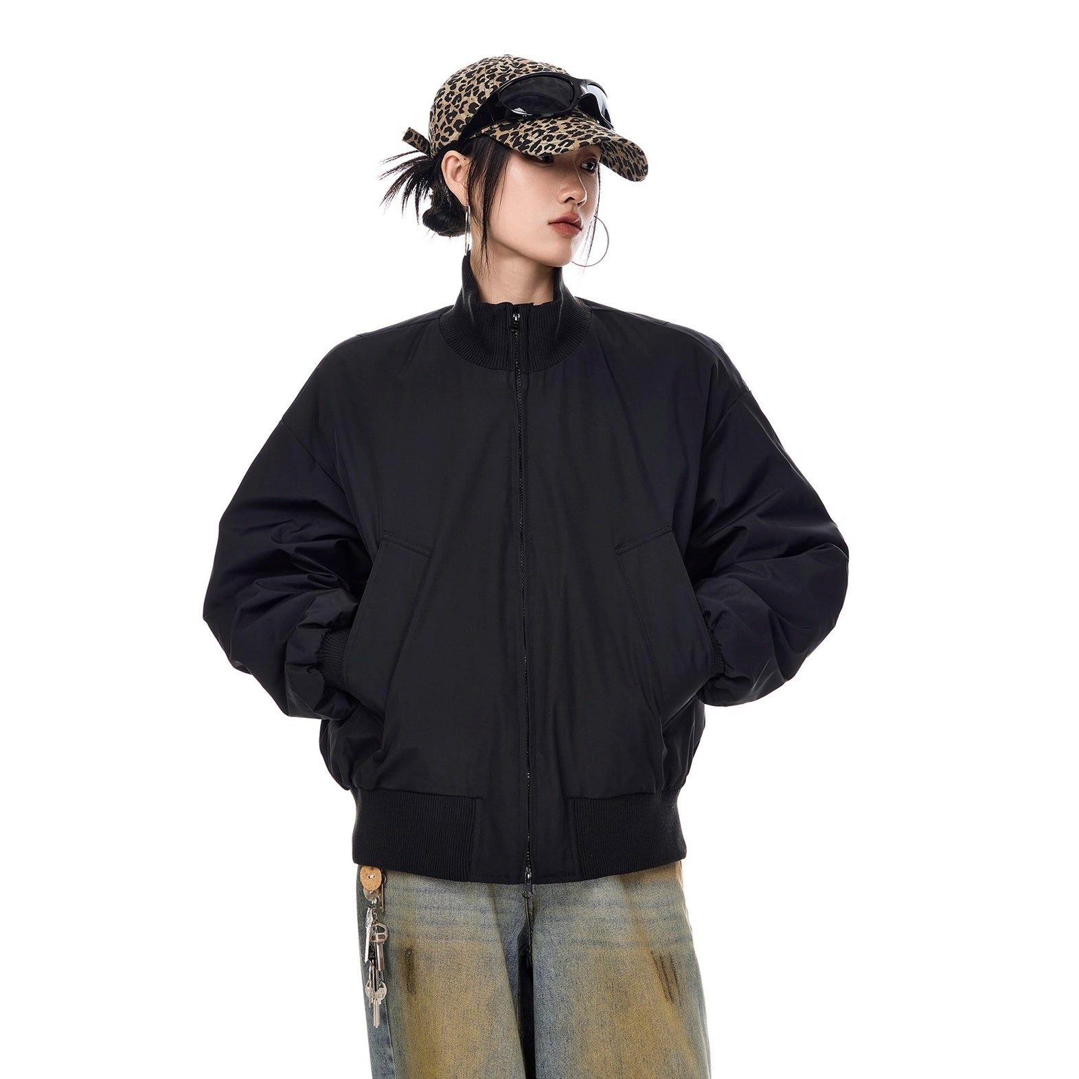 Stand Collar Down Blouson IC9120