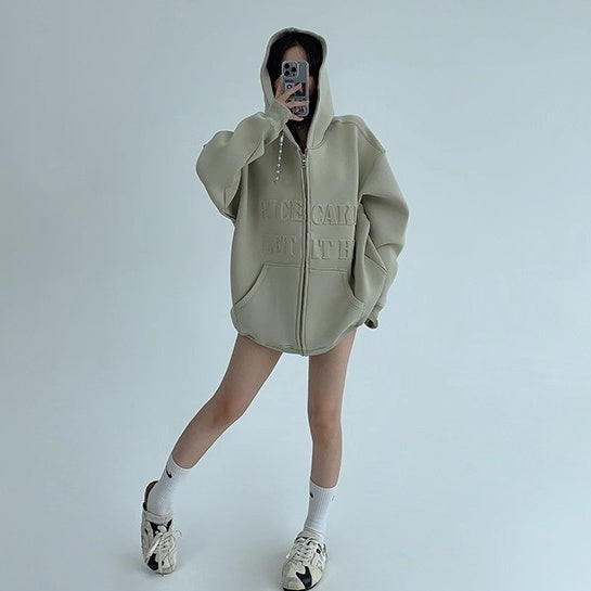 3D Steel Print Hooded Jacket OS2021