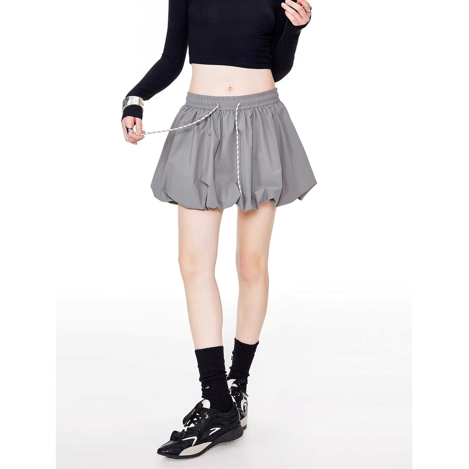 A-line Bud Short Skirt IC9107