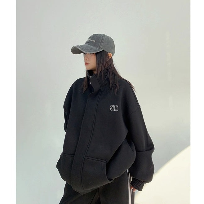 【上下別売り】 Stand Collar Sweat Jacket & Straight Pants Set-up OS2058