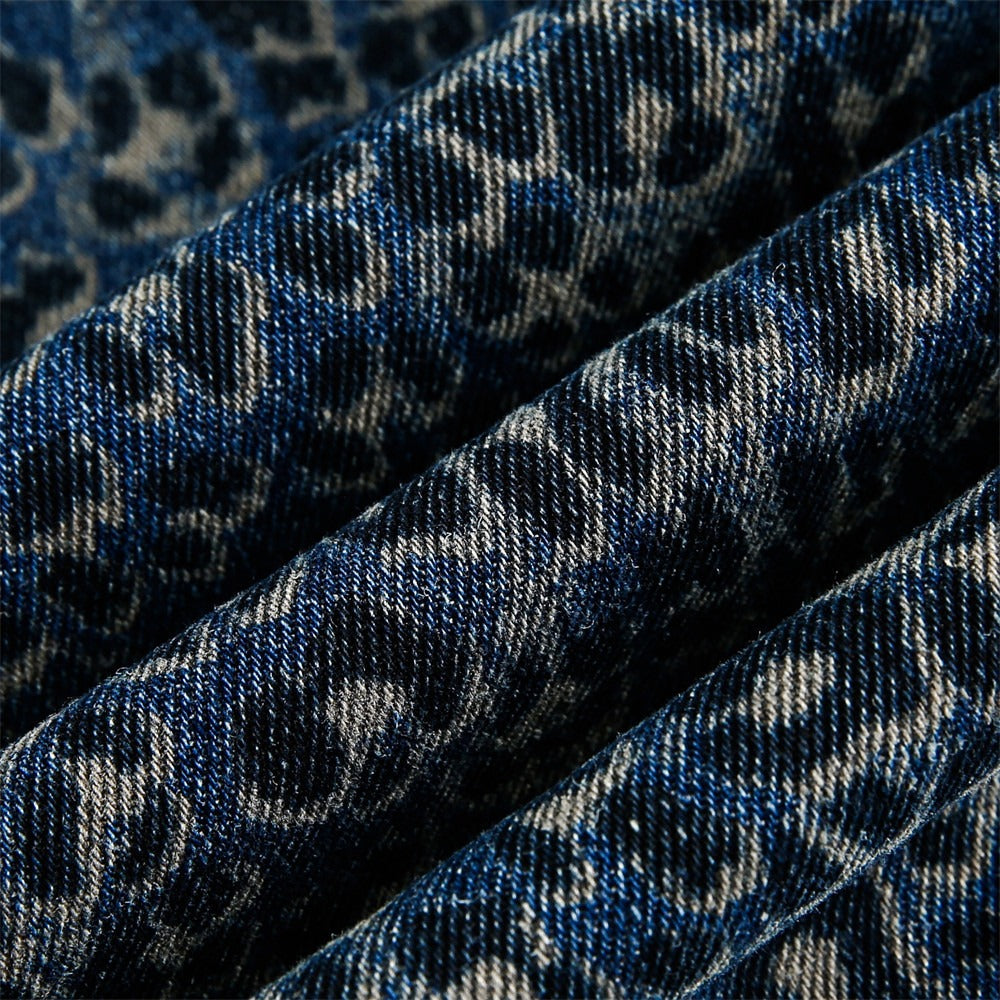 Leopard Print Wide Curve Jeans MW10201