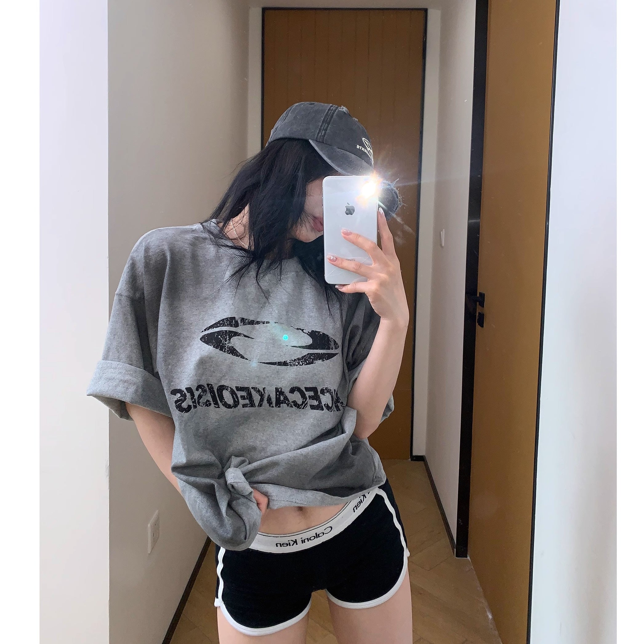 Washed Dirty Printed T-shirt MW10138