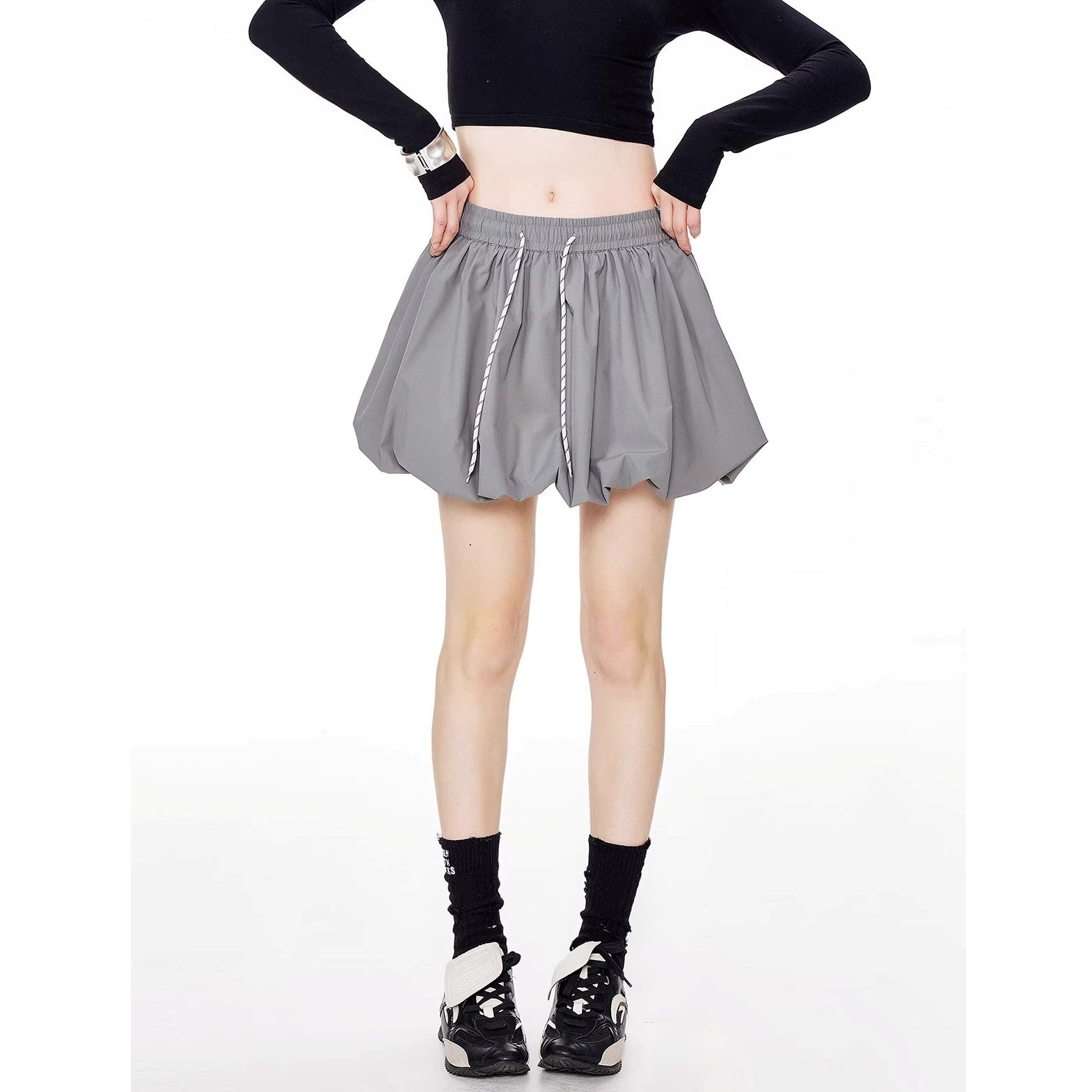 A-line Bud Short Skirt IC9107