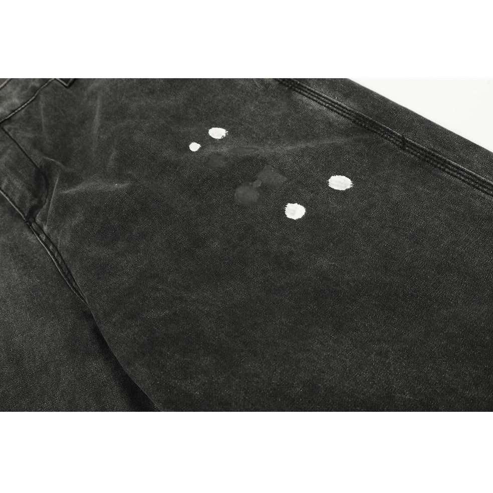 Paint Splashed Ink Distressed Jeans MW10340