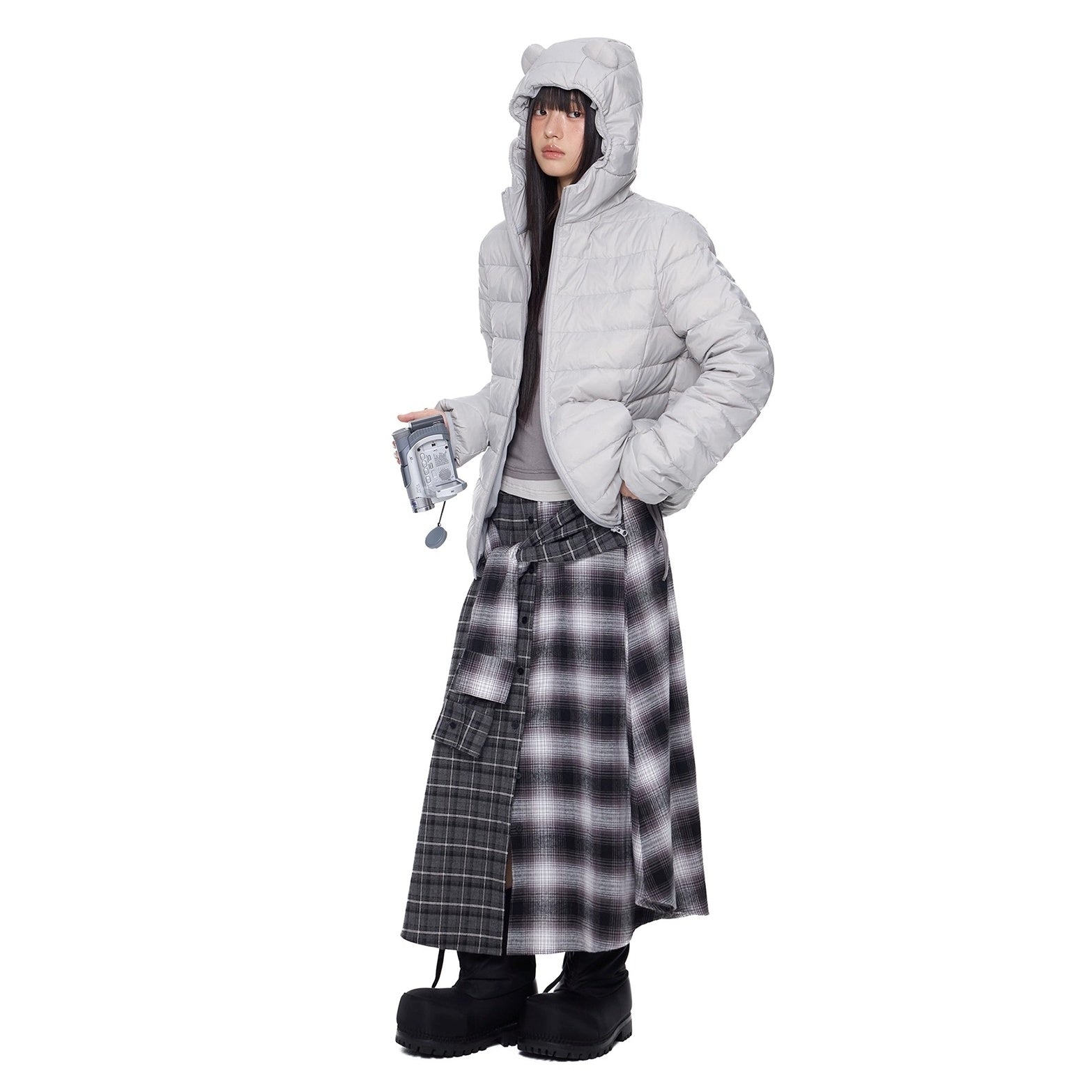 Bear Ears Hooded Down Jacket EZ291