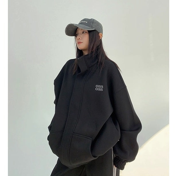 【上下別売り】 Stand Collar Sweat Jacket & Straight Pants Set-up OS2058