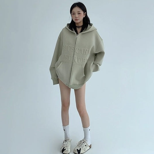 3D Steel Print Hooded Jacket OS2021