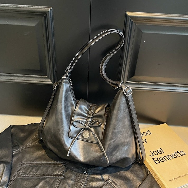 Vintage Like PU Leather Shoulder Bag BA045