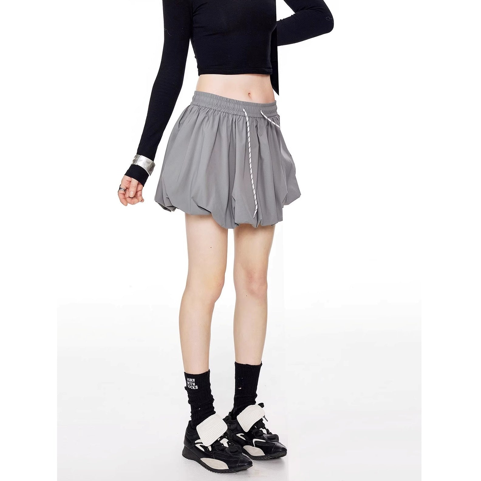 A-line Bud Short Skirt IC9107