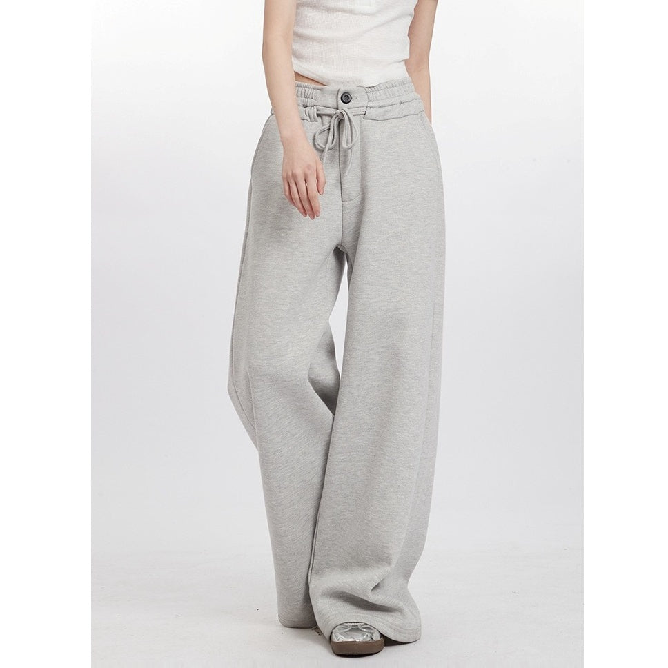 Wide-leg Straight Sweat Pants NR7009