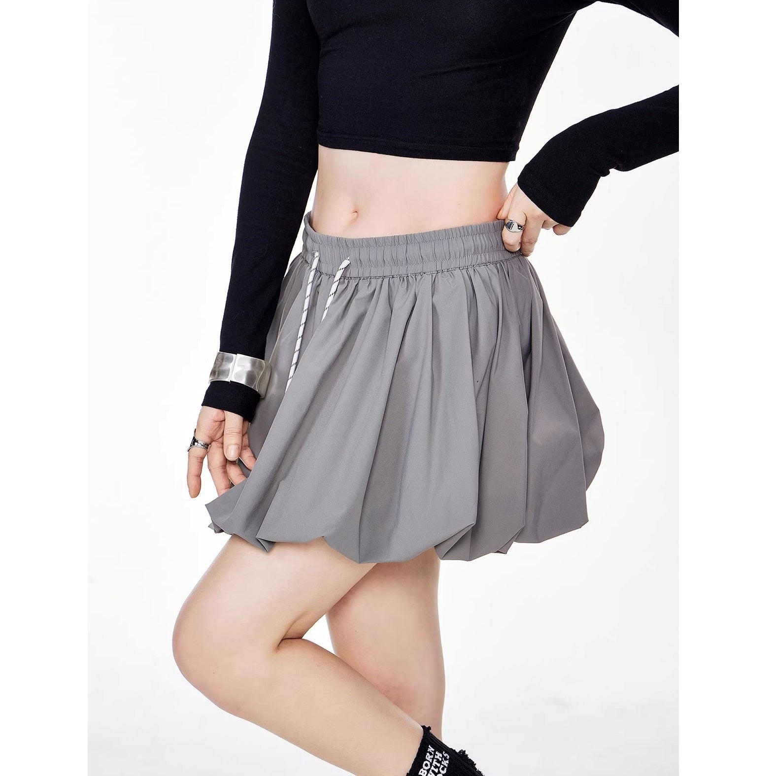 A-line Bud Short Skirt IC9107