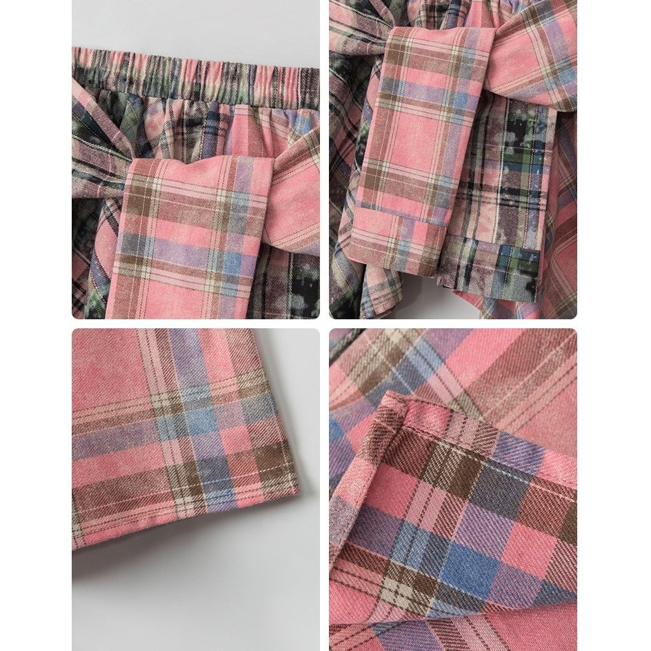Irregular Design Plaid Babes Skirt NR7003