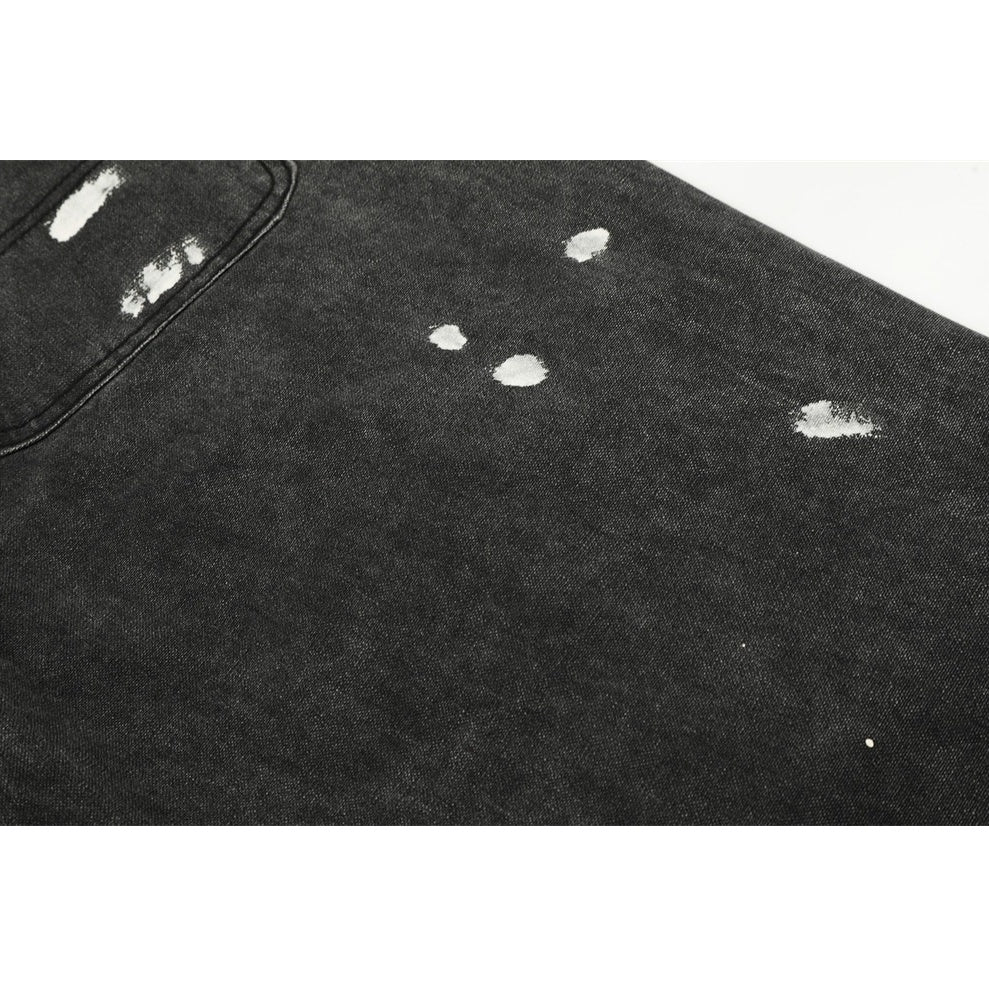 Paint Splashed Ink Distressed Jeans MW10340