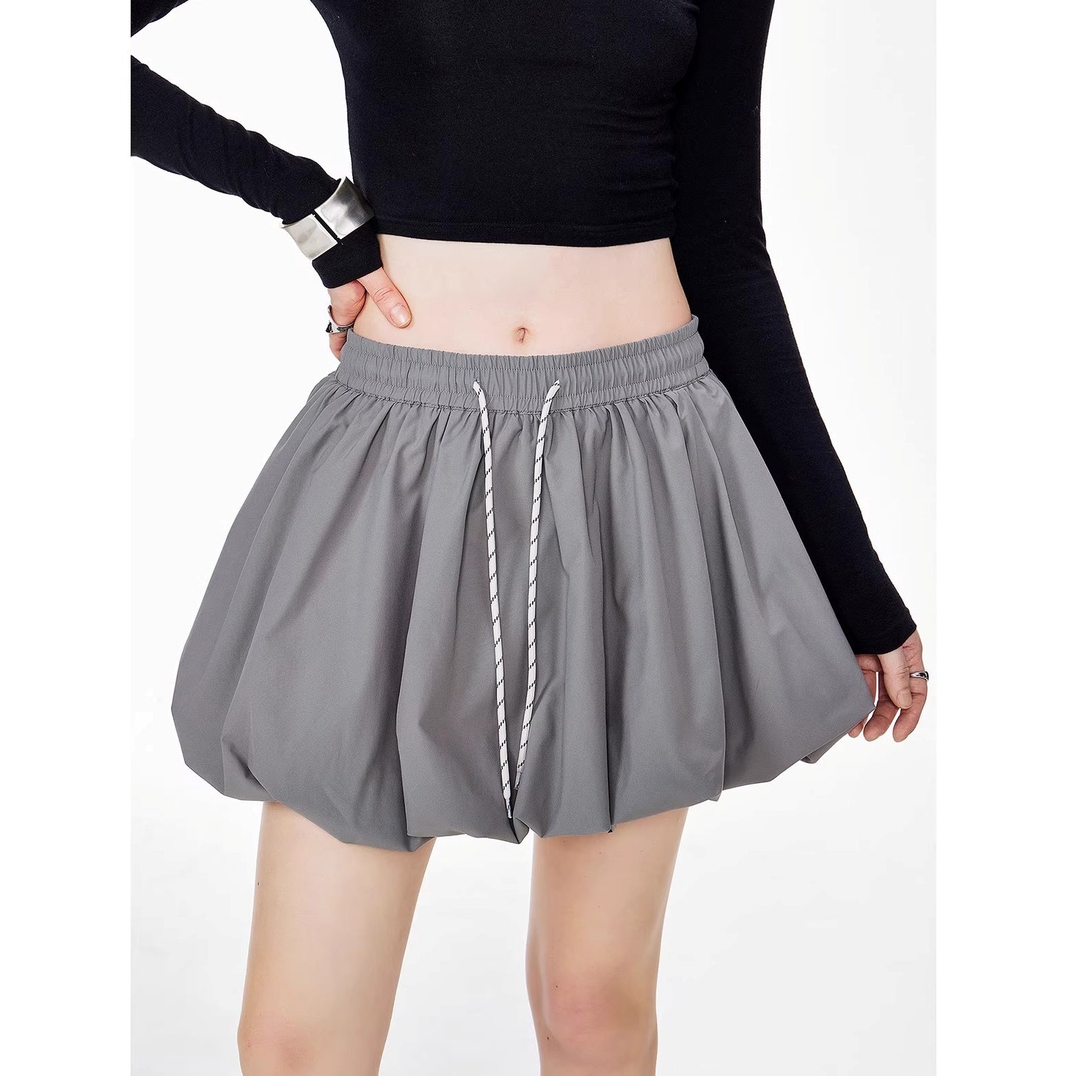 A-line Bud Short Skirt IC9107