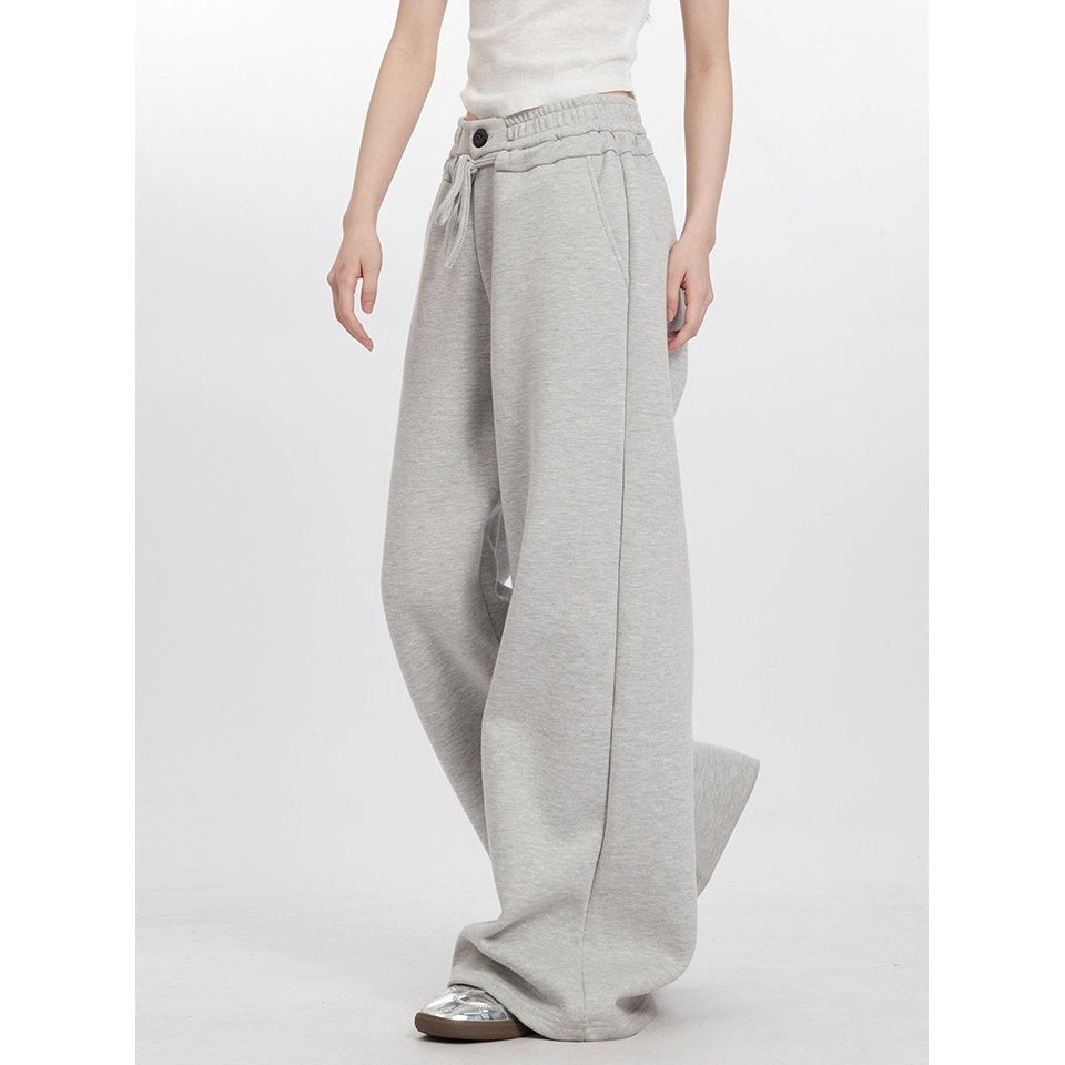 Wide-leg Straight Sweat Pants NR7009