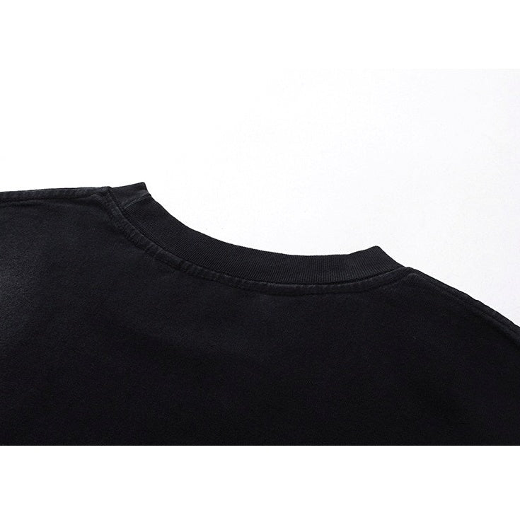 Washed Patch Embroidered Long-Sleeve T-shirt MW10246