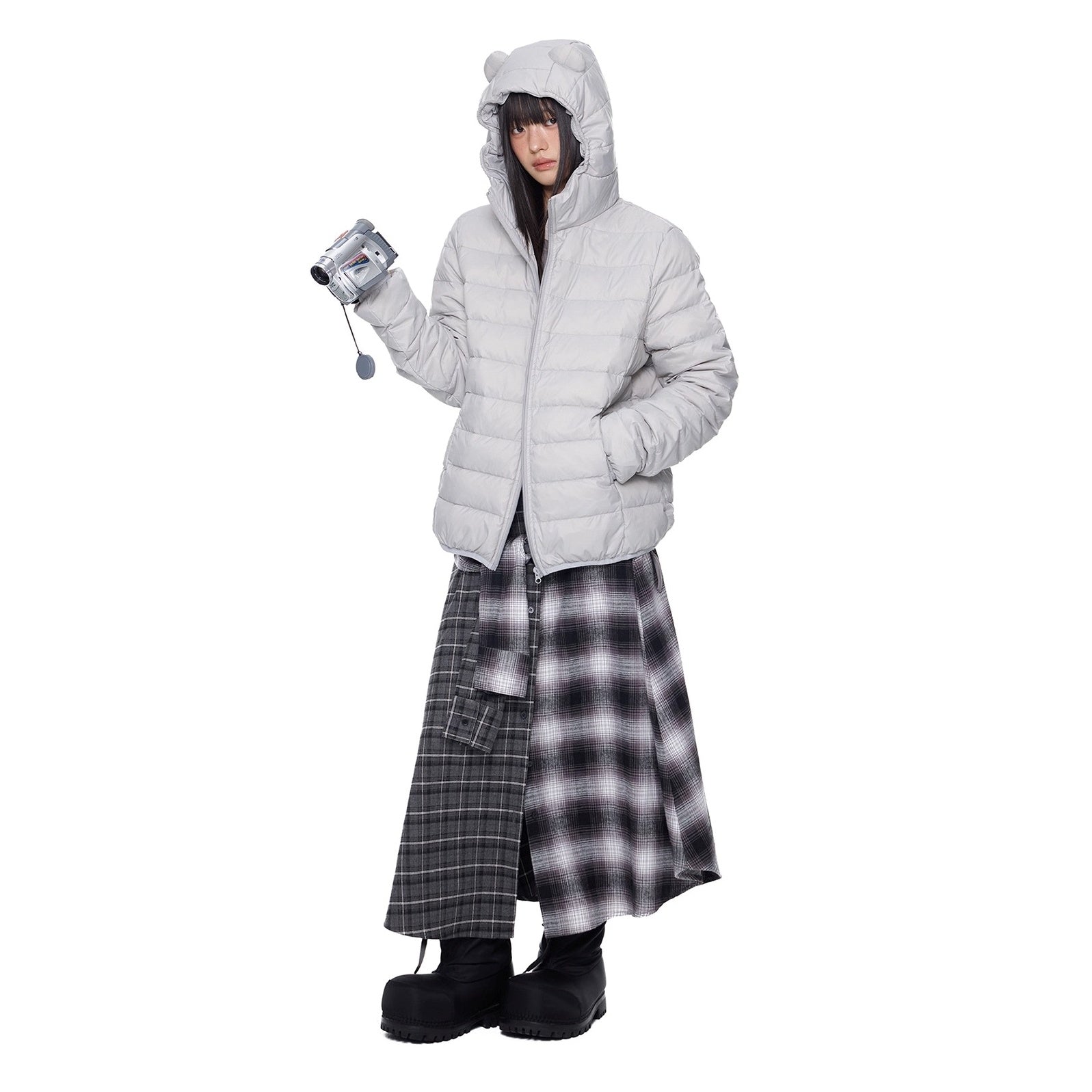 Bear Ears Hooded Down Jacket EZ291