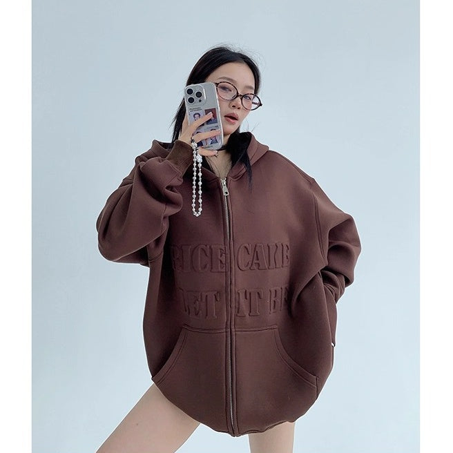 3D Steel Print Hooded Jacket OS2021