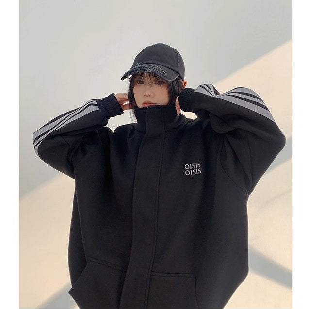 【上下別売り】 Stand Collar Sweat Jacket & Straight Pants Set-up OS2058