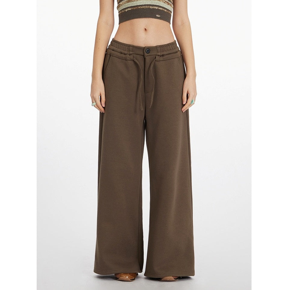 Wide-leg Straight Sweat Pants NR7009
