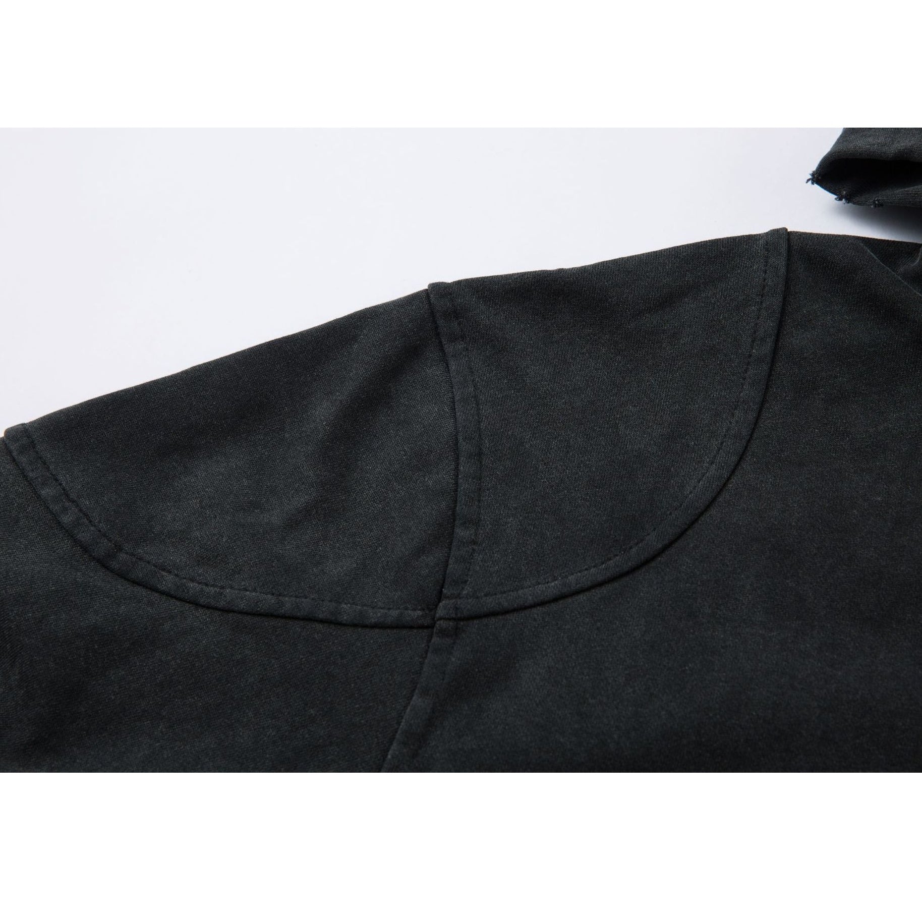 Washed Stained Dyed Sweat Hooded Parka MW10325