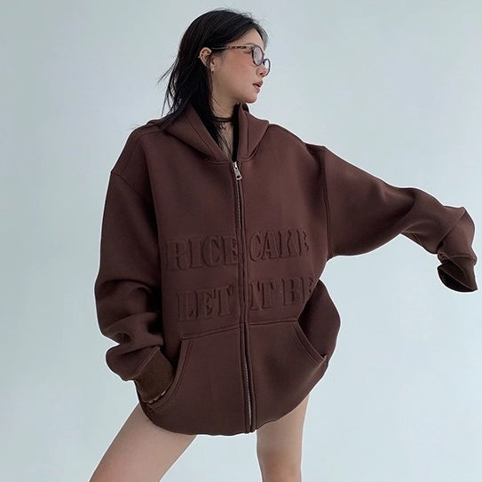 3D Steel Print Hooded Jacket OS2021