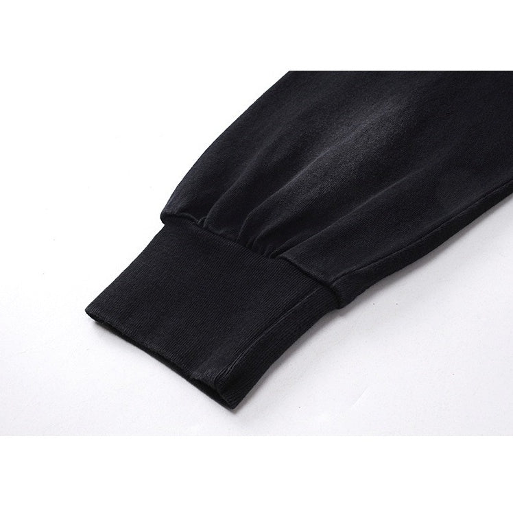 Washed Patch Embroidered Long-Sleeve T-shirt MW10246