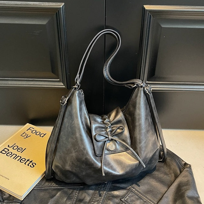 Vintage Like PU Leather Shoulder Bag BA045