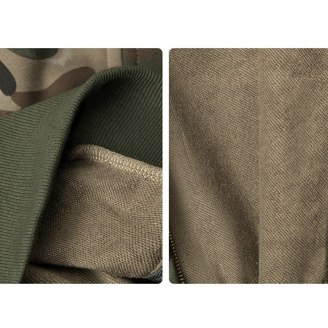 Camouflage Cropped Hooded Jacket NR7010