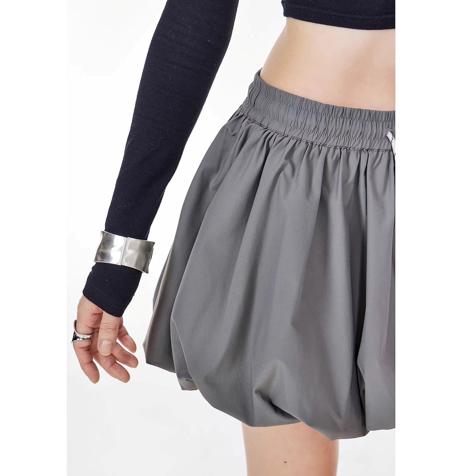 A-line Bud Short Skirt IC9107
