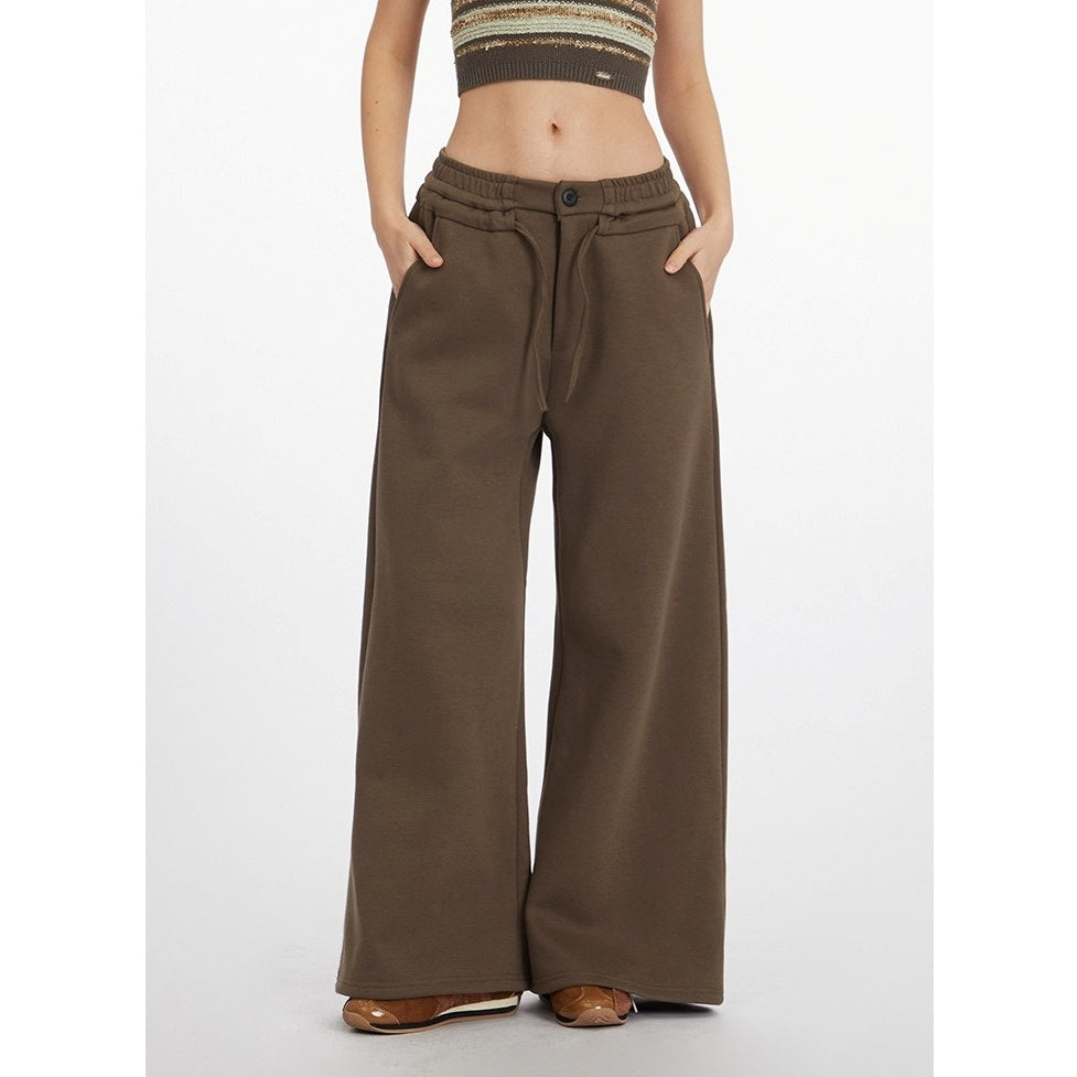 Wide-leg Straight Sweat Pants NR7009
