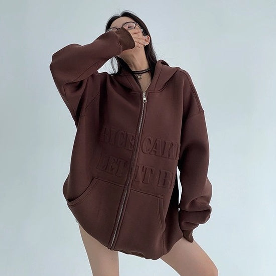 3D Steel Print Hooded Jacket OS2021