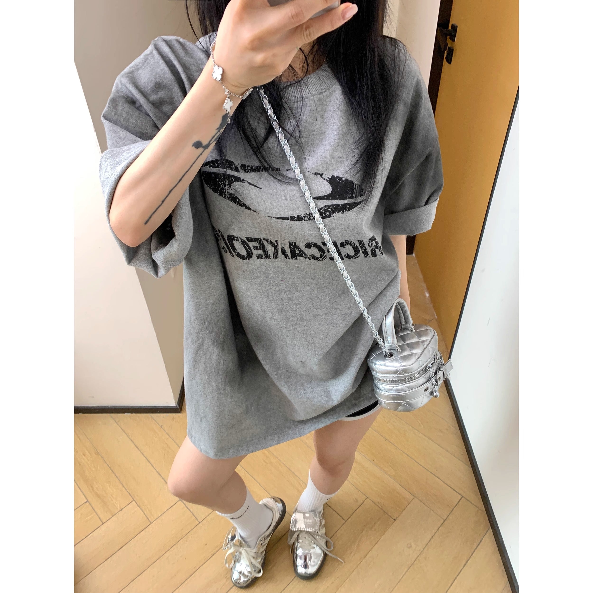 Washed Dirty Printed T-shirt MW10138