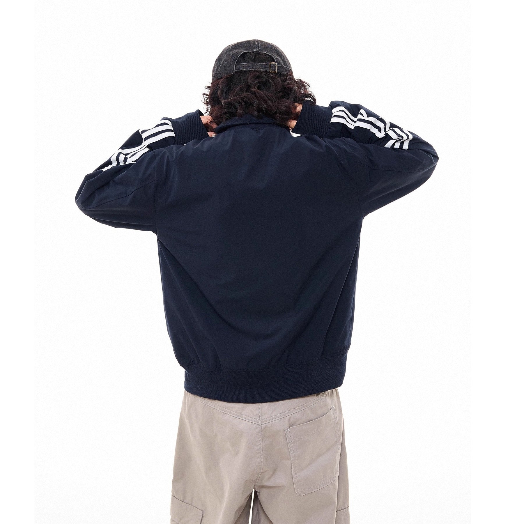 Three-bar Contrast Track Jacket MW10278