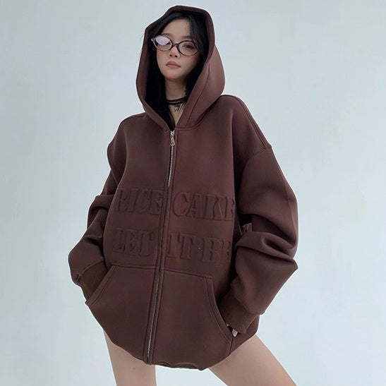 3D Steel Print Hooded Jacket OS2021