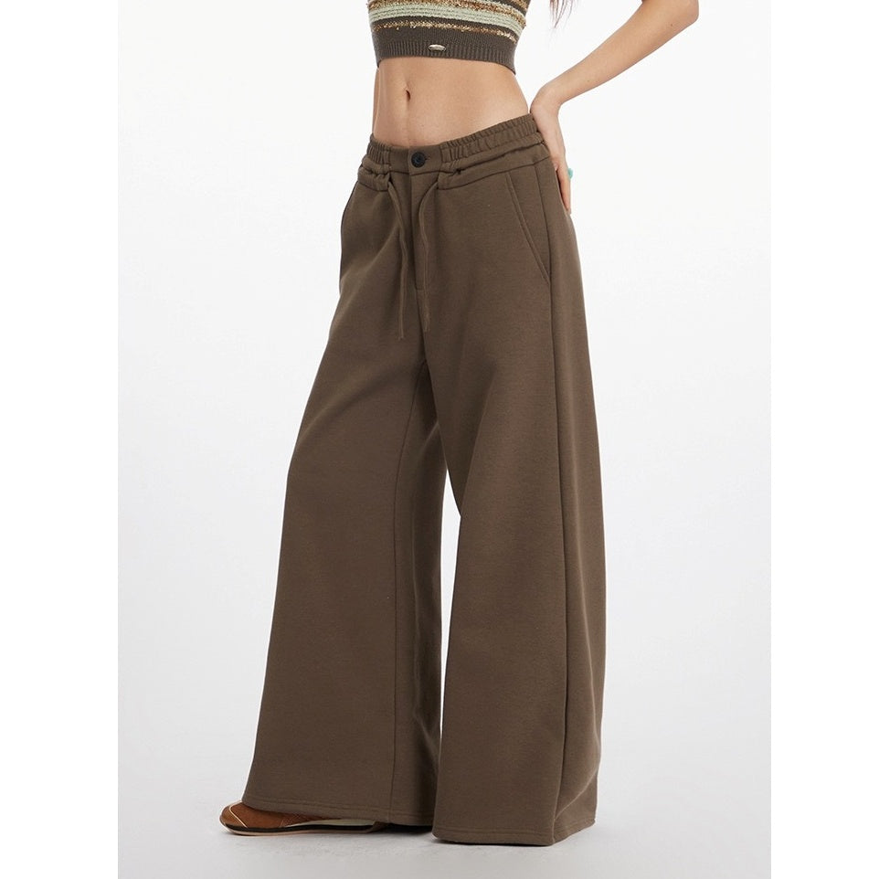 Wide-leg Straight Sweat Pants NR7009