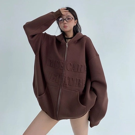 3D Steel Print Hooded Jacket OS2021