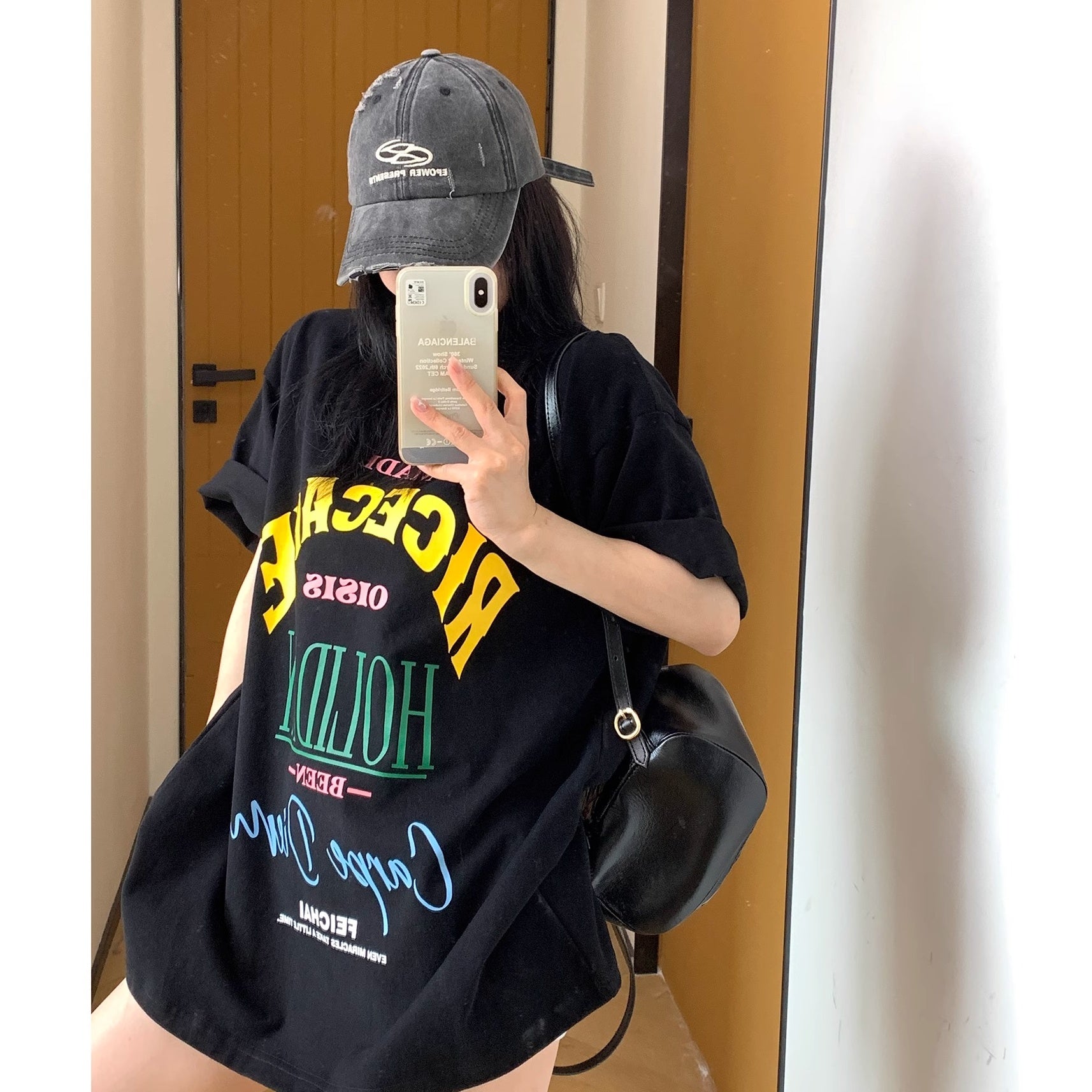 Color Letter Print T-Shirt MW10141