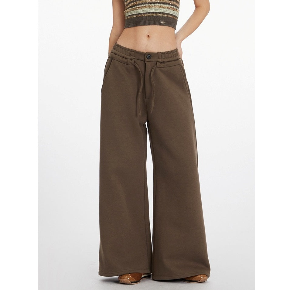 Wide-leg Straight Sweat Pants NR7009