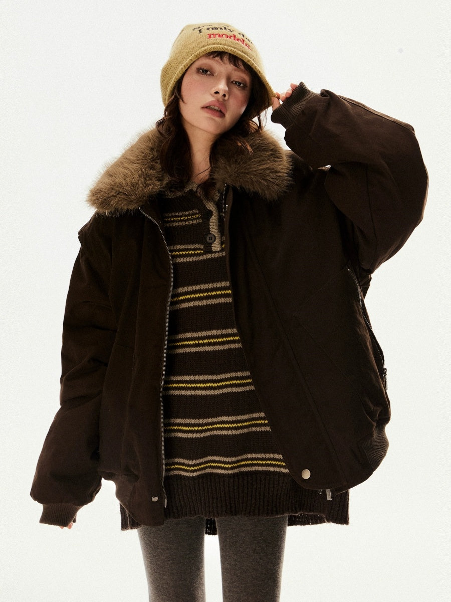 Big Fur Collar Down Jacket EZ202