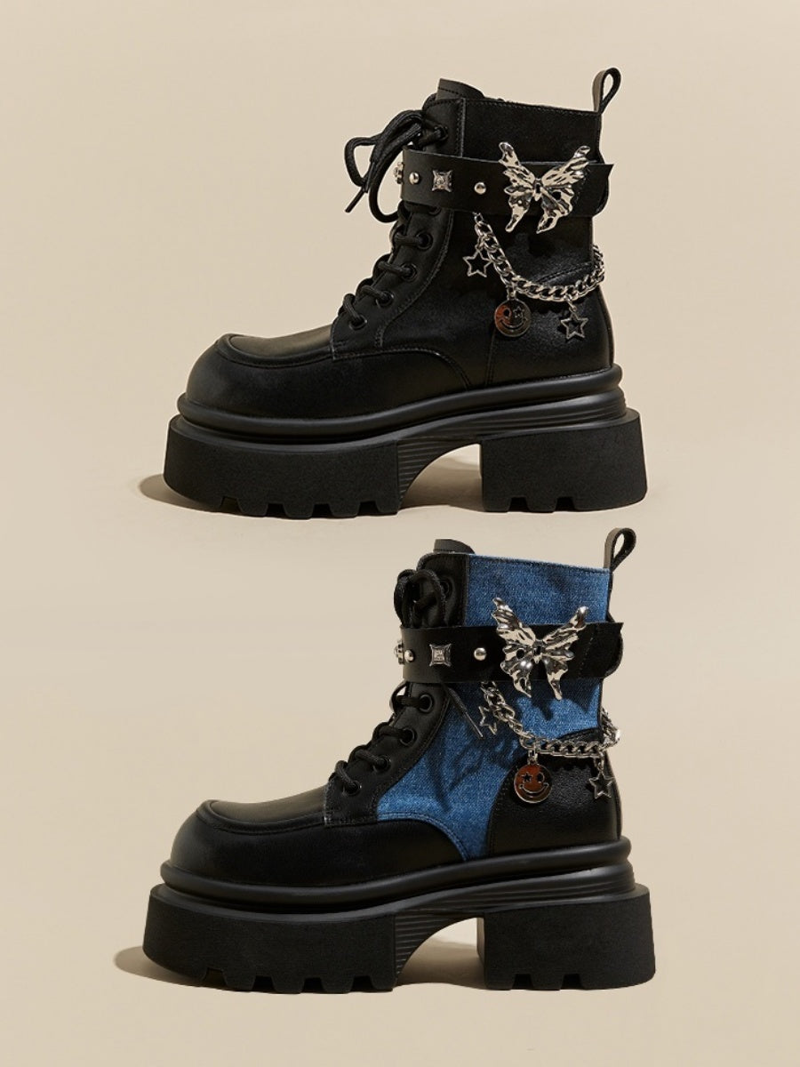 Metal Motif Chain Design Martin Boots GP2002