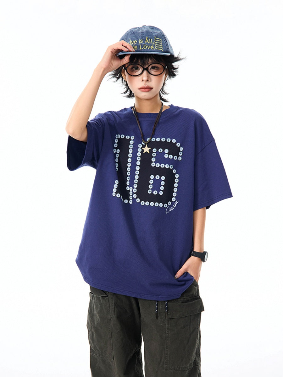 Button Stitch Number T-Shirt MW9960